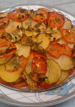 Una foto de Vegetales Horneados a la Pirayú