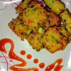 A picture of Vegetable semolina cutlet.