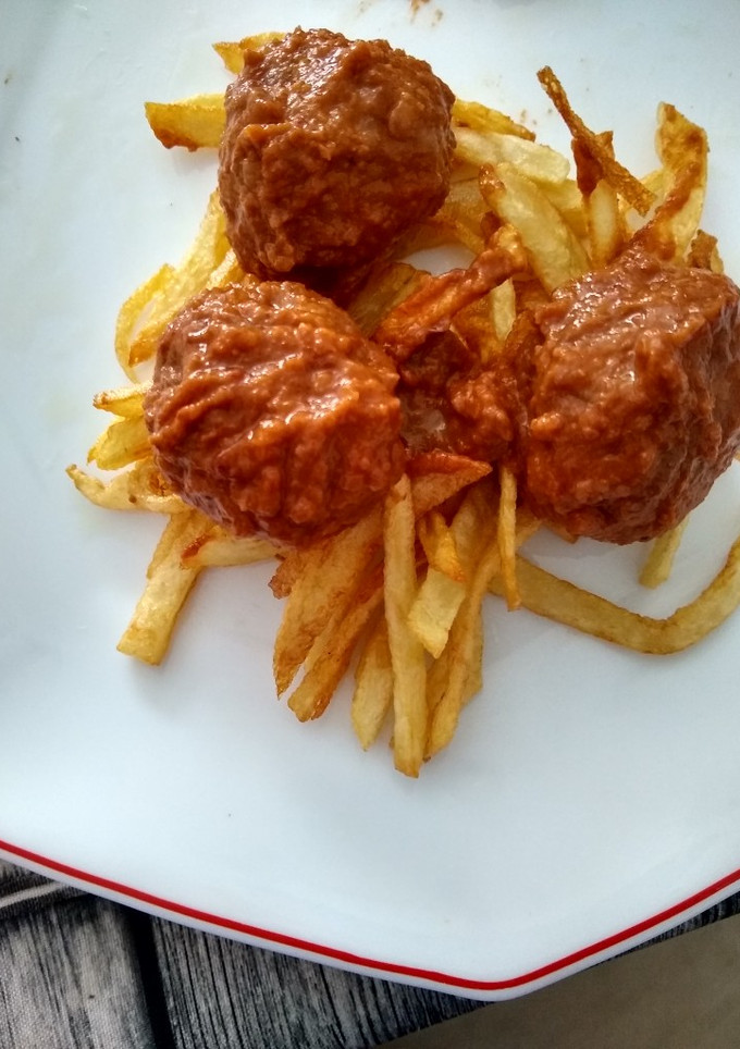 Una foto de Albóndigas al vino tinto