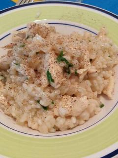 Una foto de Risotto de pollo