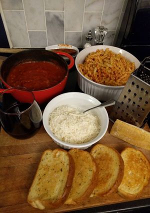 A picture of Pasta fagoilli.