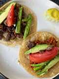 Longaniza and Steak Tacos