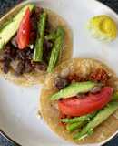 Tacos de longaniza y bistec