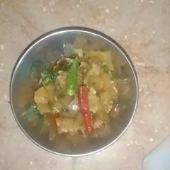 A picture of Lauki ki bhujiya.