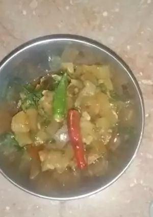 A picture of Lauki ki bhujiya.