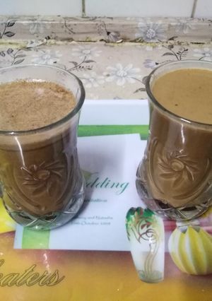صورة لوصفة طريقة عمل القهوة باللبن