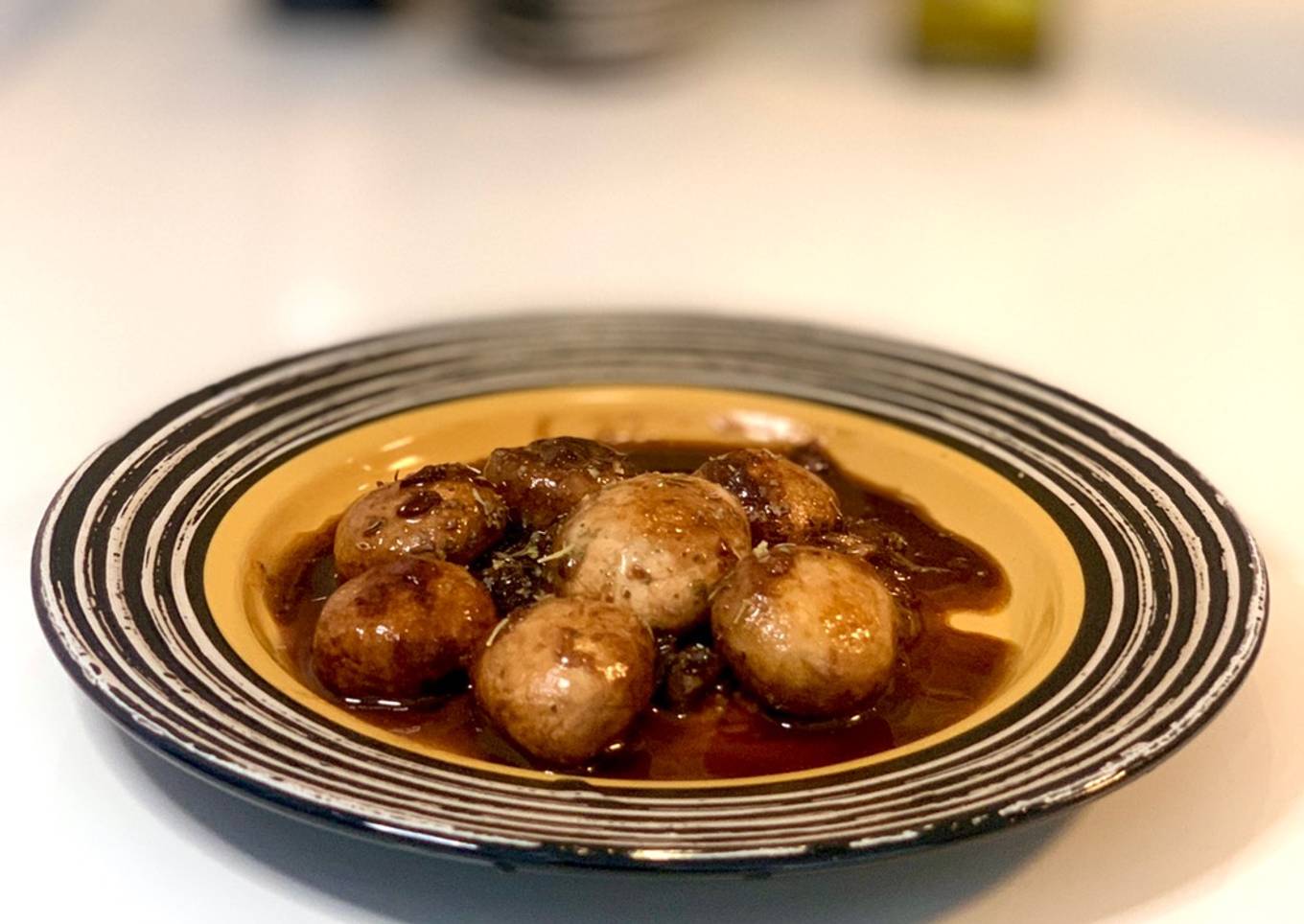 Champiñones balsámicos