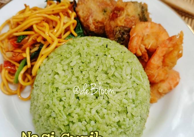 789. Nasi Gurih Hijau Pandan Praktis