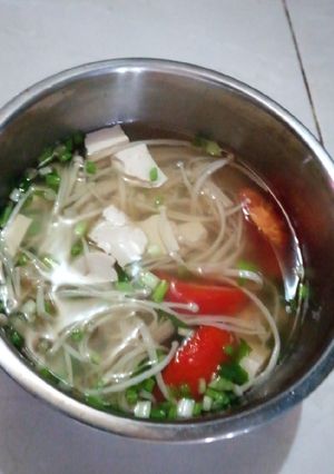 Foto resep Sup Tahu Jamur Enoki