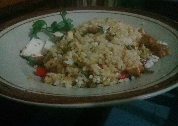 Cara Gampang Membuat Nasi goreng tahu pedas yang simpel