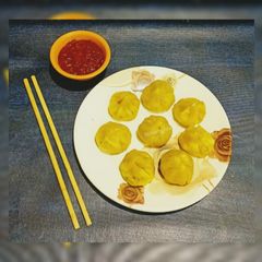 A picture of Veg momos recipe.