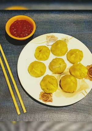 A picture of Veg momos recipe.