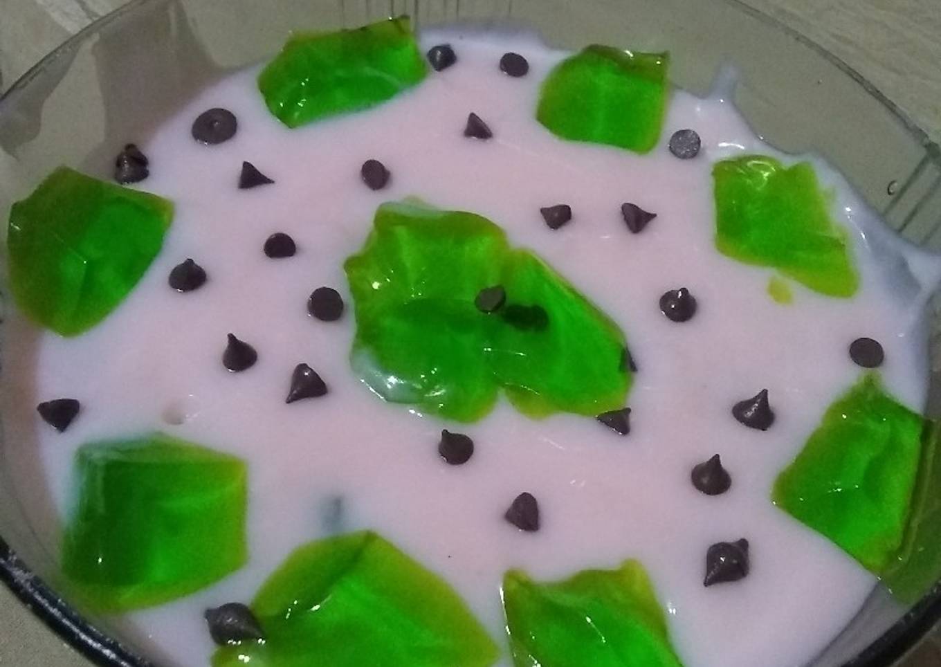 Strawberry n mango custard