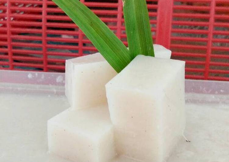 Resep Puding tape/tapai singkong Anti Gagal