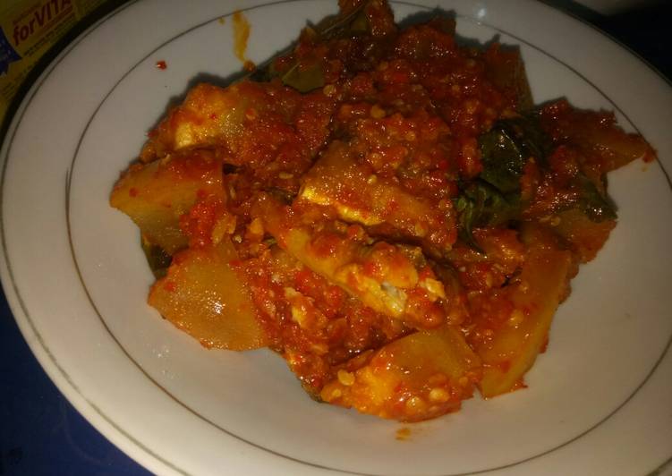 Easiest Way to Prepare Delicious Kikil ikan asin balado judeesss