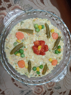 عکسی از دستور سالاد الویه