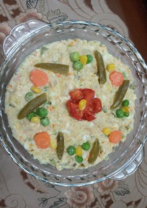 عکسی از دستور سالاد الویه