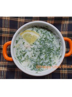 Фото Окрошка на кефире.