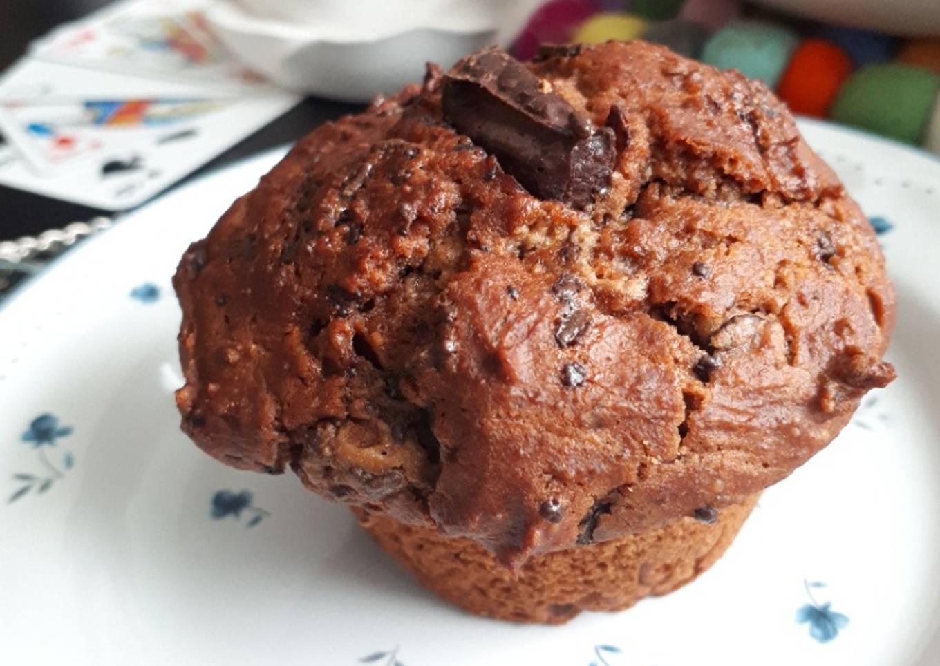 Muffins châtaigne/cacao