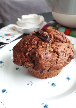 Une photo de Muffins châtaigne/cacao