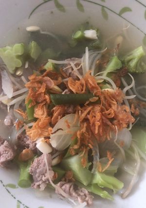 Foto resep Sop kacang panjang