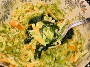 A picture of daikon onion salad