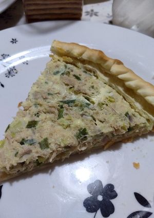 Una foto de Tarta de atún con verdeo