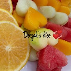 A picture of Heart❤️ Shape Fruits Sticks.