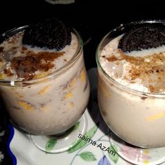 A picture of Mango oreo shake🍷مینگو اوریو شیک🍷.
