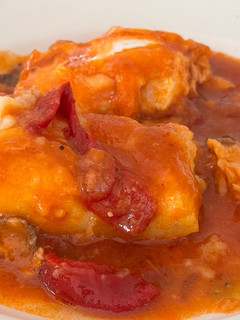 Una foto de Bacalao a la vizcaína
