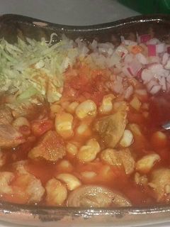 Una foto de Pozole estilo Jalisco