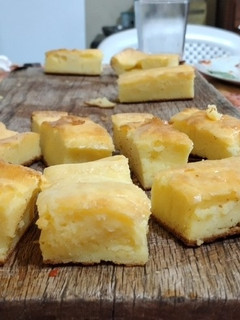 Una foto de Fainá de queso en licuadora🧀