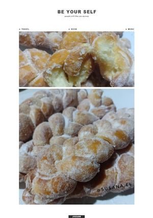 Foto resep Donat kepang tanpa telur