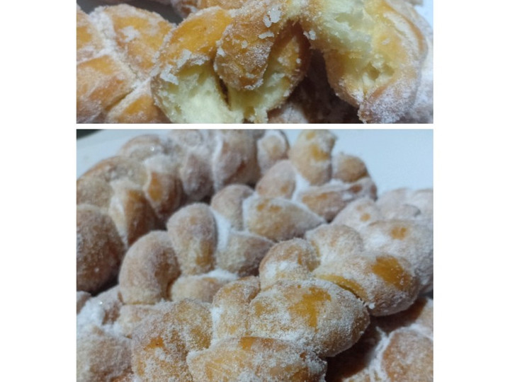 Resep Donat kepang tanpa telur, Enak