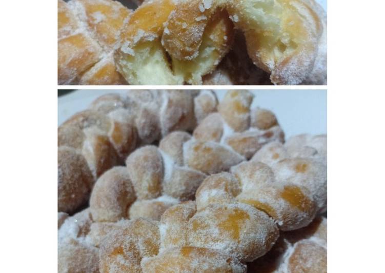 Resep Donat kepang tanpa telur Anti Gagal