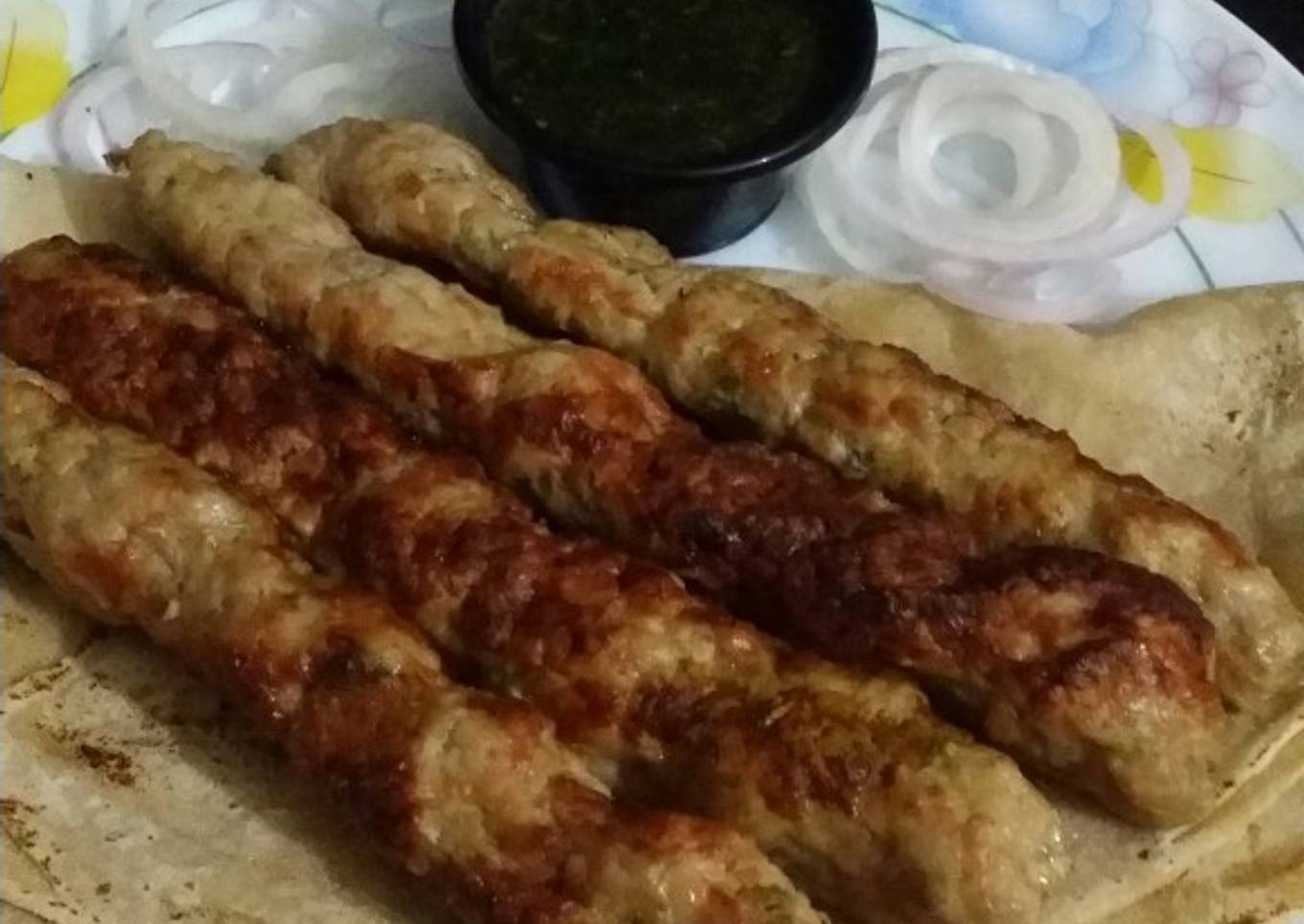 Chicken malai kabab. bbq style