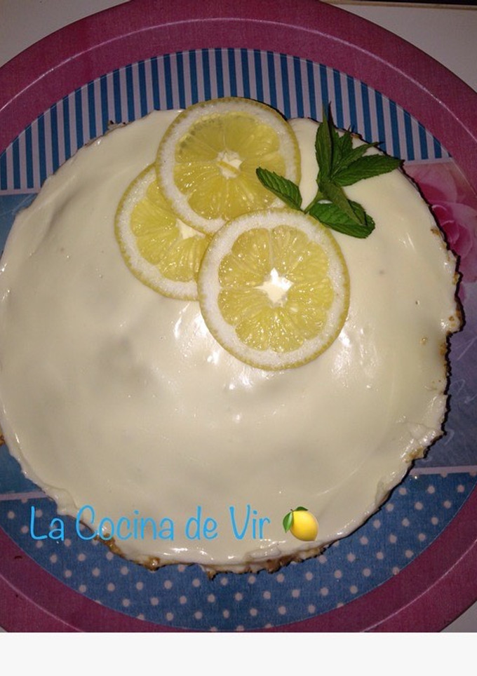 Una foto de Tarta de limón y galleta