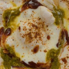 A picture of Chana Daal & Maash Dahi Bhallay.