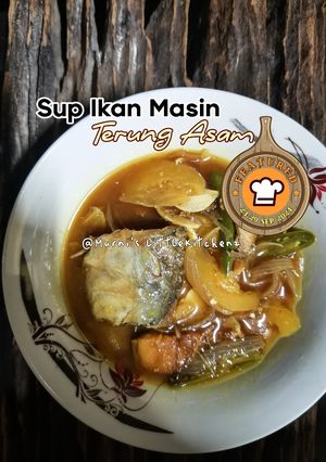 Gambar Sup Ikan Masin Terung Asam