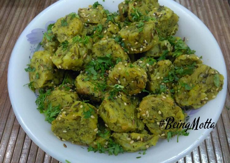 Recipe of Quick Greens Muthiyas
