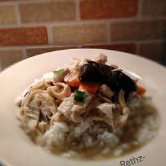 A picture of Sup ayam kembang tahu Praktis.