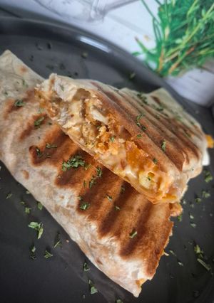 Une photo de Tacos aux tenders sauce fromagère