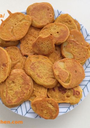 A picture of Less Oil Potato Bhajiya/ Pan fried Potato Fritters.