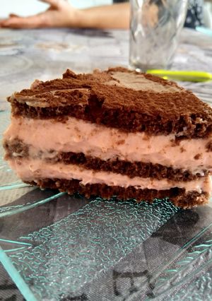 Une photo de Gâteau groseille cacao