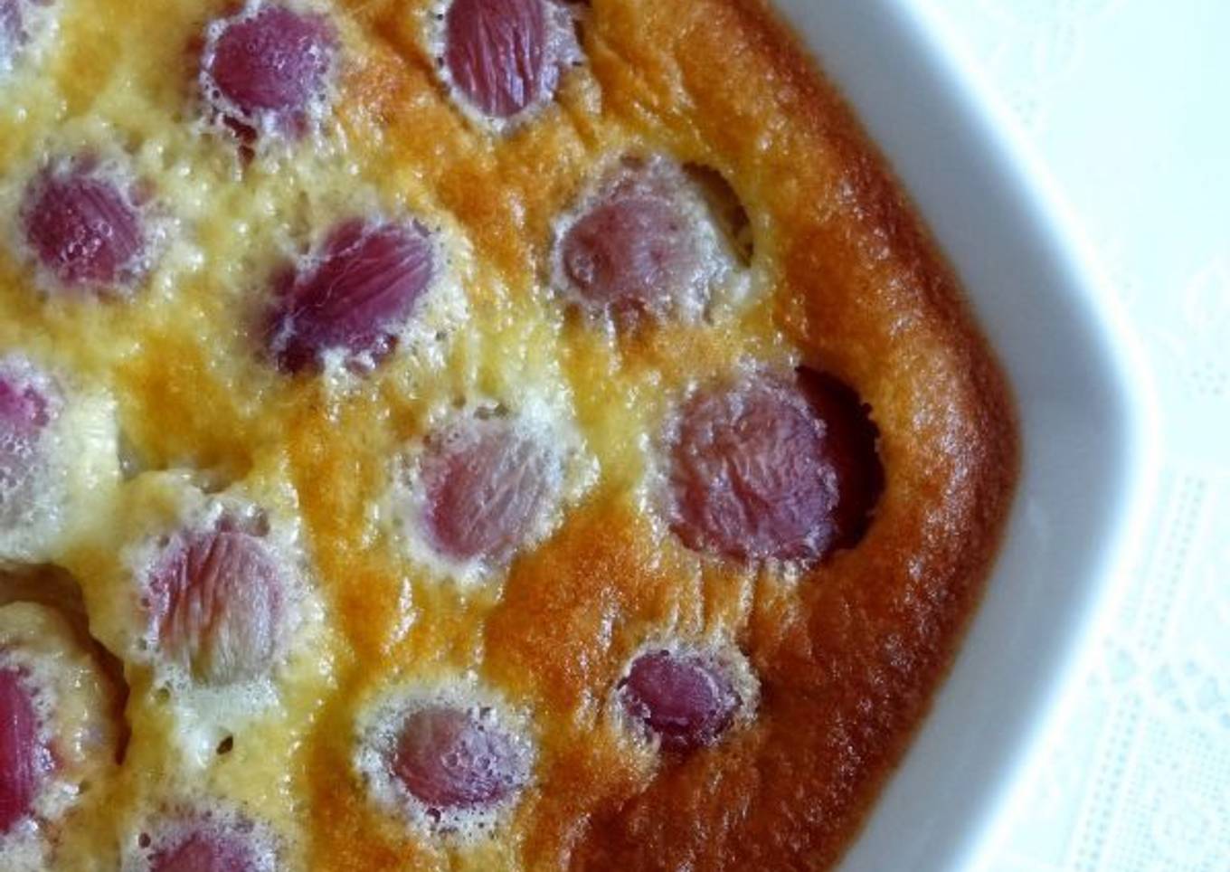 Clafoutis aux raisins 🍇