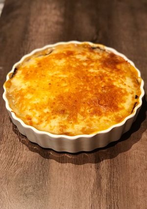 Una foto de Moussaka o Musaka