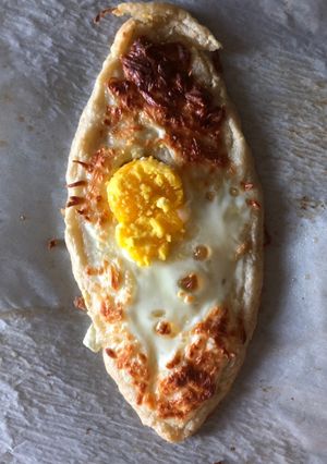 A picture of Egg cheese pita.
