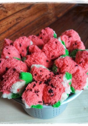 Foto resep Bolo Kukus Mekar Semangka