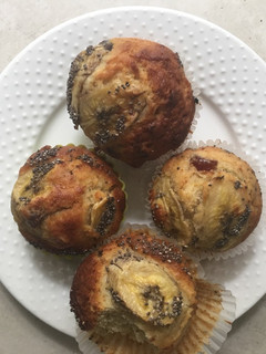 A picture of Banana and medjool date muffins.