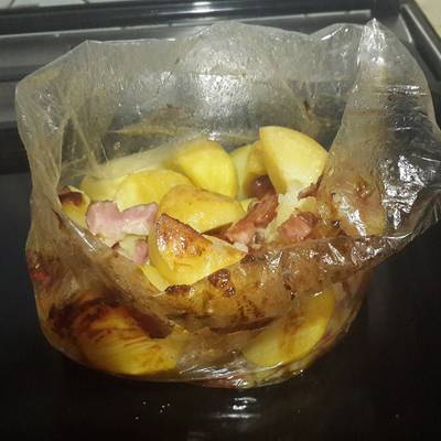 Картошка с салом в духовке - рецепт приготовления с пошаговыми фото